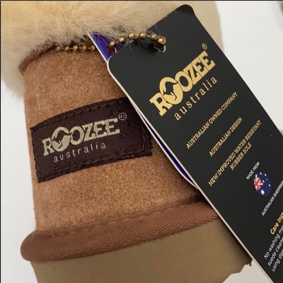Roozee Men Mate Sherling Slipper Booties Chestnut - Picture 6 of 8